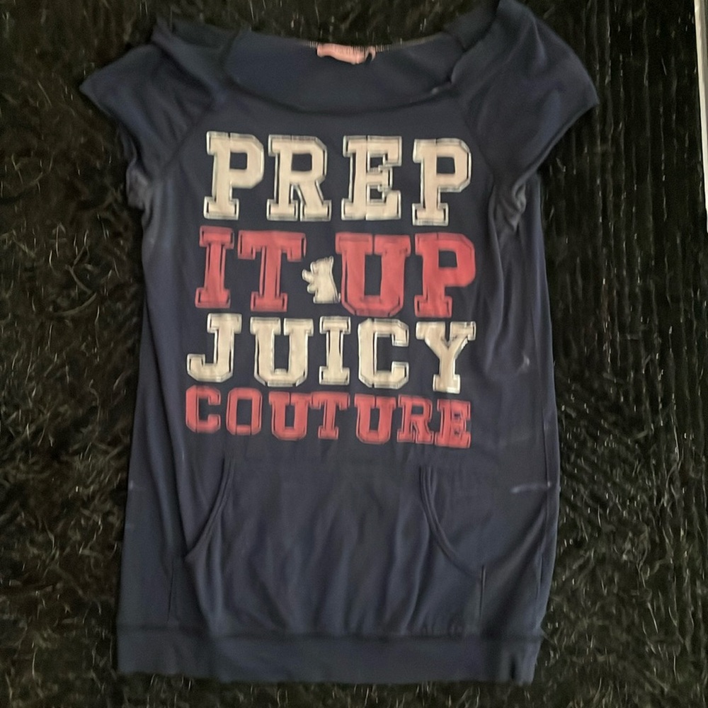 Vintage juicy couture off the shoulder t shirt